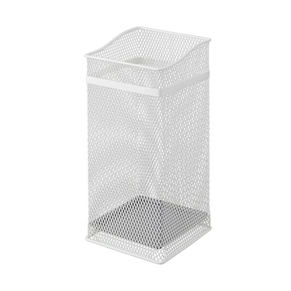ヤマザキ ジツ 山崎実業 (Yamazaki) かさたて スクエアメッシュ ホワイト 約W20×D20×H43cm 傘立て スリム 玄関 角型 7928