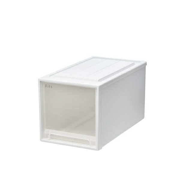 テンマ 天馬 収納ボックス フィッツケース クローゼット 幅30×奥行53×高さ30cm 収納ケース たわみにくい 衣装ケース 日本製 再生材配合 サステナブル 色 ホワイトクリア 53-30L