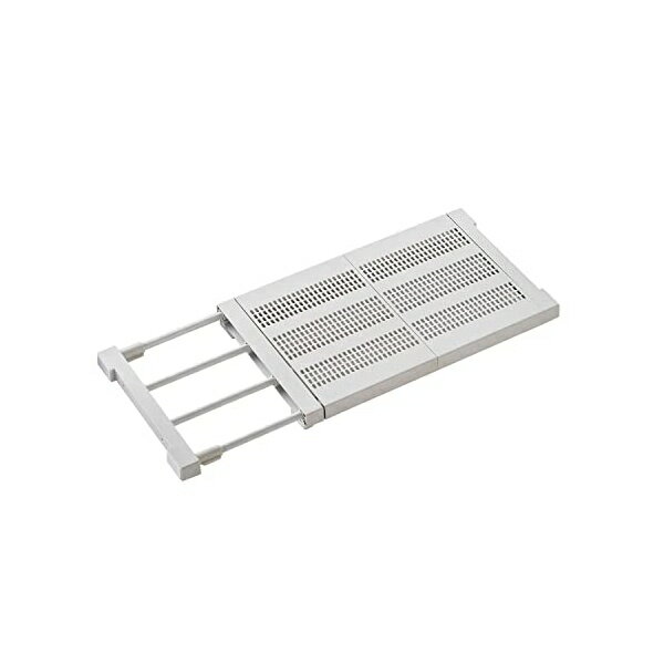 ヘイアン 平安伸銅工業 HEIAN SHINDO つっぱり棚 フラットメッシュ S マットホワイト 取付幅45~65cm 耐..