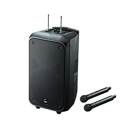 サンワサプライ ワイヤレスマイク付き拡声器スピーカー MM-SPAMP8 拡声器 マイク2本 ワイヤレスマイク付き拡声器スピーカー ( 最大200W出力・キャスター付き ) 高品質 サンワサプライ ワイヤレスマイク付き拡声器スピーカー MM-SPAMP8 拡声器 マイク2本 ワイヤレスマイク付き拡声器スピーカー ( 最大200W出力・キャスター付き ) 高品質