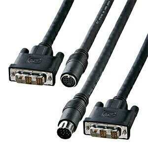 サンワサプライ DVI工事配線ケーブル ( シングルリンク ) KC-DVI-K100 高品質