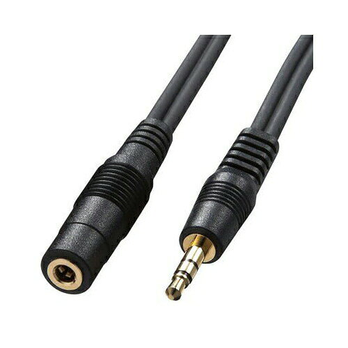 サンワサプライ オーディオ延長ケーブル KM-A3-18K2 オーディオ延長ケーブル ( 1.8m・ブラック ) 高品質
