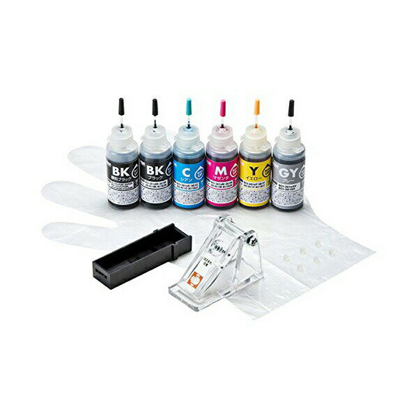 サンワサプライ 詰め替えインク BCI-380PGBK 381BK C M Y GY用 INK-C381S30S6 BCI-380PGBK・381BK・C・M・Y・GY用詰め替えインク 高品質