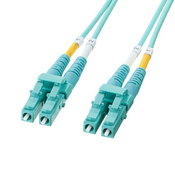 サンワサプライ HKB-MOM3LCLC-02 メガネ型光ファイバケーブル マルチ50μmOM3 2m