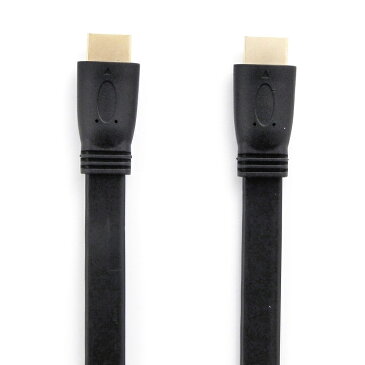 HDMIケーブル フラット 5m HDMIver1.4 金メッキ端子 High Speed HDMI Cable ブラック ハイスピード 4K 3D イーサネット対応 液晶テレビ ブルーレイレコーダー DVDプレーヤー ゲーム機との接続に 500cm ☆UL-CAVS003★【送料無料】 1000円ポッキリ UL.YN