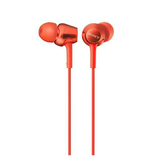 【2個セット】 ソニー MDR-EX255AP-R マイク&コントローラー搭載 ダイナミック密閉型カナルイヤホン レッド