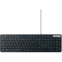 【5個セット】 エレコム TK-FCM108KBK 有線キーボード 薄型 メンブレン式 抗菌 フルサイズ ブラック(2)