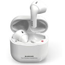 【2個セット】 エレコム LBT-TWS11WH Bluetoothイヤホン 完全ワイヤレス AAC対応 セミオープン型 ホワイト(2)
