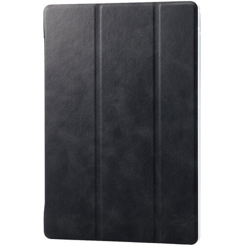 【10個セット】 エレコム TB-S221WVBK dtab d-51C フラップケース 背面クリア ソフトレザー 2アングル TBS221WVBK