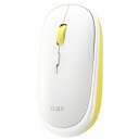エレコム M-TM10DBYL-IL 静音 ワイヤレスマウス 4ボタン Windows Mac 対応 左右対称 イエロー(2)