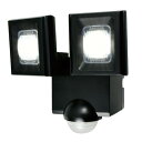 【2個セット】 ELPA ESL-N112DC 屋外用LEDセンサーライト 乾電池式 2灯 白色/乾電池式(3)