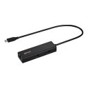 【2個セット】 BUFFALO LUD-U3-CU101BK LAN変換アダプタ USB-C オス→メス LAN USB-Ax3 1Gbps対応 Mac・Win対応 ブラック(2)