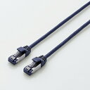 【10個セット】 エレコム LD-OCTST/BM100 カテゴリー8対応LANケーブル(ツメ折れ防止・スリム) ブルーメタリック 10.0m