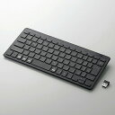 【2個セット】 キーボード エレコム 無線 ワイヤレス TK-FDP098TBK 無線薄型ミニキーボード(2)
