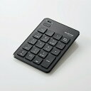 キーボード エレコム Bluetooth 無線 ワイヤレス TK-TBP020BK Bluetooth薄型テンキーパッド ブラック(2)