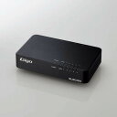 【5個セット】 エレコム EHC-G05PN4-JB Giga対応5ポートスイッチ(プラ筐体/電源内蔵) EHCG05PN4JB(2)