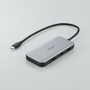 【3個セット】 エレコム DST-C26SV USB Type-Cデータポート/4K/60Hz対応ドッキングステーション(2)