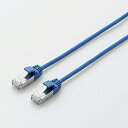 【3個セット】 エレコム LD-TWSS/BU3 カテゴリー7対応LANケーブル(スリム) ブルー 3.0m(2)