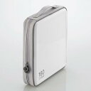 【5個セット】 エレコム CCD-H160WH CD/DVDファスナーケース 160枚収納 ホワイト