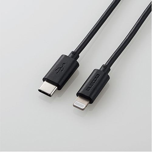 エレコム MPA-CL10BK USB-C to Lightningケーブル スタンダード ブラック エレコム MPA-CL10BK USB-C to Lightningケーブル スタンダード ブラック