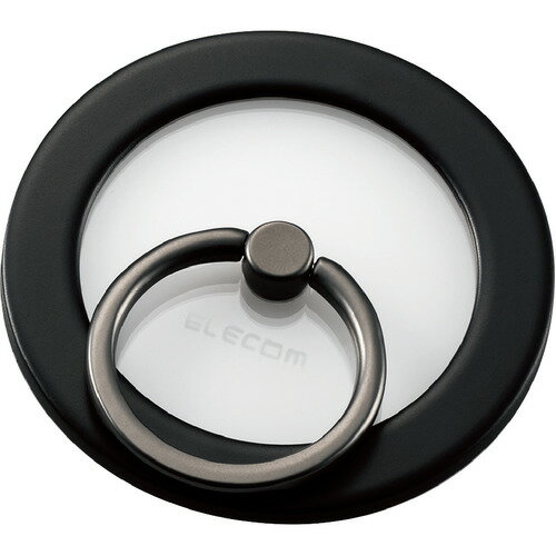 【2個セット】 エレコム P-STRMKMCRBK MagSafe対応 MAGKEEPスマホリング ブラック