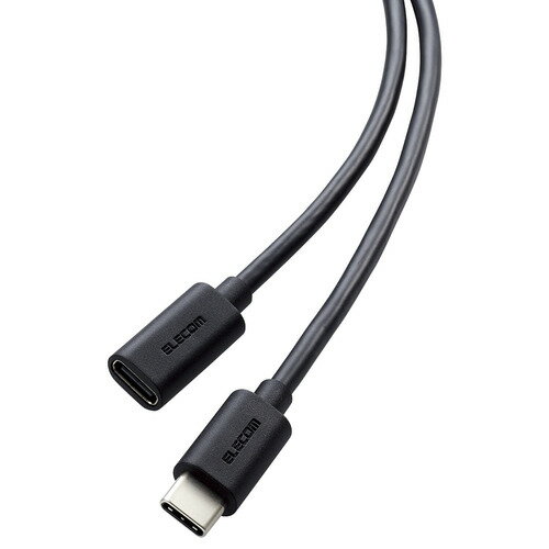 【10個セット】 エレコム MPA-ECC10BK USB Type-C延長ケーブル USB2.0 1.0m