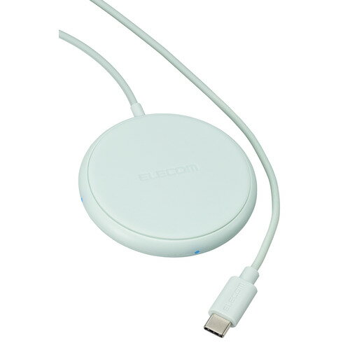 【2個セット】 エレコム W-QA25GN ケーブル一体型 Qi規格対応ワイヤレス充電器(5W・卓上・1m) グリーン 【2個セット】 エレコム W-QA25GN ケーブル一体型 Qi規格対応ワイヤレス充電器(5W・卓上・1m) グリーン