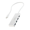 【10個セット】 エレコム U3HC-H041WH USBハブ 5Gbps対応 Type-C 4ポート バスパワー専用 Windows・mac対応 ホワイト(2)