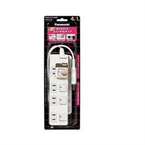 【10個セット】 パナソニック WHS25149WP ザ・タップZ 4コ口 1m ホワイト ACアダプター対応 【10個セット】 パナソニック WHS25149WP ザ・タップZ 4コ口 1m ホワイト ACアダプター対応