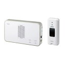 【10個セット】 朝日電器 ELPA EWS-S5030 ワイヤレスチャイム 押しボタンセット ホワイト