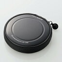 【2個セット】 ケース エレコム CD DVD CCD-H12BK CD/DVDファスナーケース 12枚収納 (ブラック)(2)