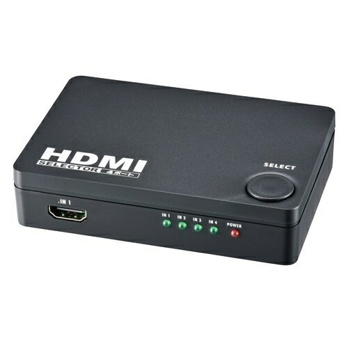 【2個セット】 オーム電機 AV-S04S-K HDMIセレクター 4ポート 黒