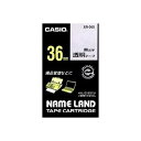 【5個セット】 カシオ XR-36X ネームランド(NAME LAND) 透明テープ (透明テープ/黒文字/36mm幅)(2)