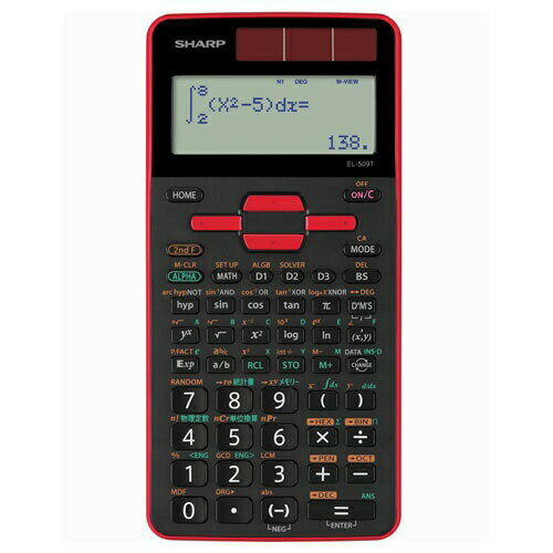 シャープ EL-509T-RX 関数電卓 559関数スタンダードモデル(赤) シャープ EL-509T-RX 関数電卓 559関数スタンダードモデル(赤)