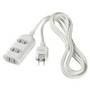 【10個セット】 バッファロー BSTAPST2330WH 2ピン式電源タップ 3個口タイプ 3m ホワイト(2)