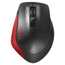 【5個セット】 マウス バッファロー 無線 ワイヤレス BSMBW300MRD Premium Fitマウス無線/BlueLED光学式/静音/3ボタン/Mサイズ レッド(2)