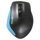 【5個セット】 バッファロー BSMBW300MBL Premium Fitマウス無線/BlueLED光学式/静音/3ボタン/Mサイズ ブルー(2)