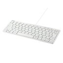 【3個セット】 バッファロー BSKBU300WH USB接続 有線コンパクトキーボード ホワイト(2)