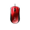 【10個セット】 バッファロー BSMLU100RD 有線レーザー式マウス 静音/3ボタン レッド