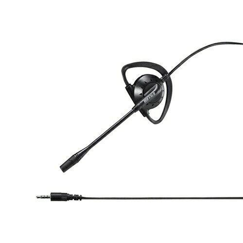 【10個セット】 バッファロー BSHSECM100BK 片耳イヤフック式モノラルヘッドセット ブラック 【10個セット】 バッファロー BSHSECM100BK 片耳イヤフック式モノラルヘッドセット ブラック