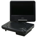 【3個セット】 ヤマゼン CPD-N70B 7インチ ポータブルDVDプレーヤー Qriom ブラック(2)