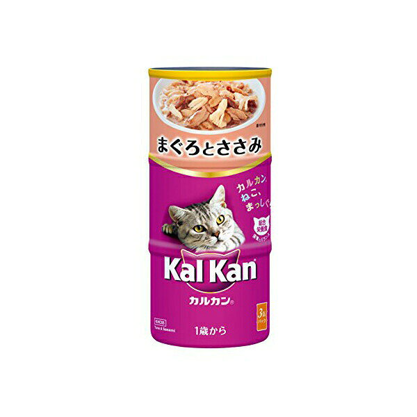 Natural - 【6個セット】 マースジャパンリミテッド カルカンハンディ缶 成猫用 1歳から まぐろとささみ 160g×3缶 マグロ ネコ アダルト エムジェイラボ 猫用ウェット マースジャパン キャットフード 猫用フード ペットフード 猫フード プレミアム 総合栄養食 厳選素材