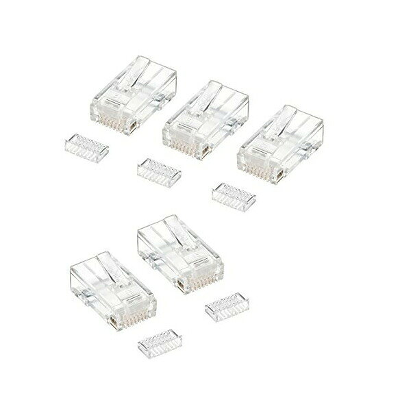 【2個セット】 サンワサプライ RJ-45コネクタ ( 単線用 ) ADT-RJ45-50SN おまとめセット 高品質
