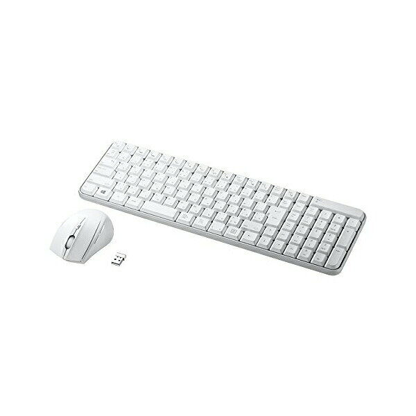 サンワサプライ マウス付きワイヤレスキーボード SKB-WL25SETW マウス付きワイヤレスキーボード（静音ブルーLEDマウス・ホワイト） 高品質