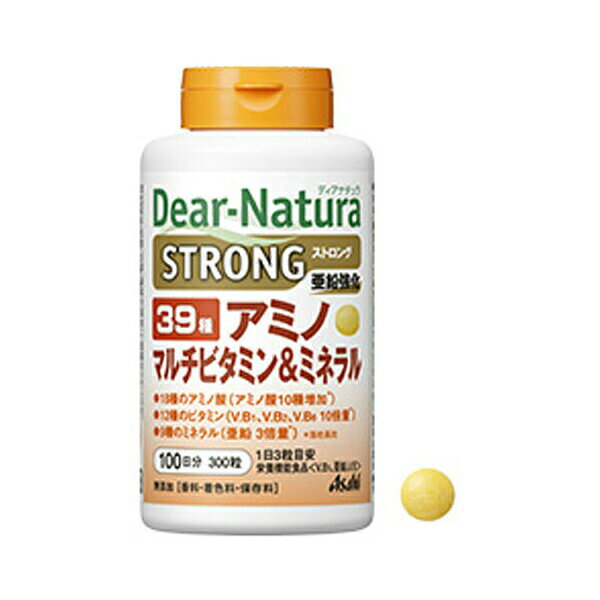 ディアナチュラ ストロング 39種アミノ マルチビタミン&ミネラル 100日分 300粒 機能性表示食品 アサヒグループ 飲みやすい 手軽 バランス 食事で不足 マルチサプリ サプリメント アサヒ 栄養補助 大容量 ヘルスケア 食事関連 効率 亜鉛 マルチ ulmaxjapan2-11019839 むさしのメディア 楽天市場店 パッケージ画像