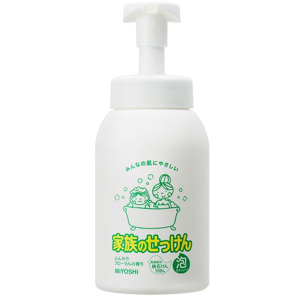 家族のせっけん 泡ボディソープ ミヨシ石鹸 ポンプタイプ 詰替え スキンケア 泡タイプ ボディソープ ボディーソープ 泡全身ソープ ミヨシ ボディケア セッケン 本体 泡のボディソープ ボデイシャンプー ボディウォッシュ 浴用 泡立て不要 石けん