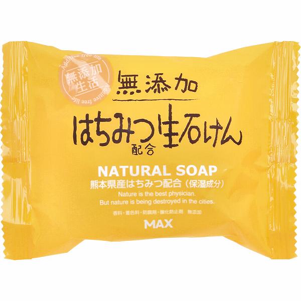 乐天商城 - 【10個セット】 無添加 はちみつ配合生石けん 80g 赤ちゃんにも使える 無添加石鹸 はちみつ配合 固形石鹸 無添加石けん ソープ ハンドケア スキンケア ベビー石鹸 ベビーソープ プチギフト せっけん 敏感肌 固形せっけん マックス 生石けん 無香料