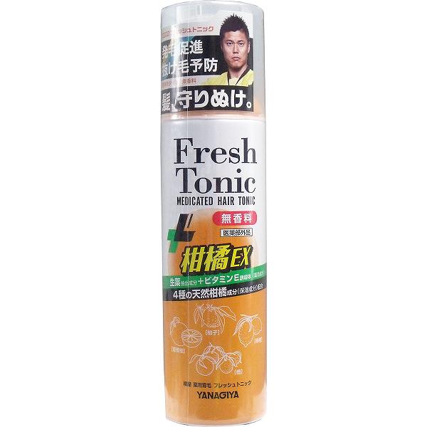 【5個セット】 薬用育毛 フレッシュトニック 柑橘 無香料 190g 柳屋 薬用 ヘアケア センブリ 頭皮用育毛剤 スカルプケア 頭皮 うるおい 男性用 柳屋本店 抜け毛対策 養毛 育毛 トニック 抜け毛予防 生薬