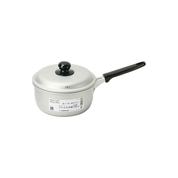 Sauce Pans - 【5個セット】 パール金属 片手鍋 18cm アルミ製 ガス火専用 セレットクック HB-6433 調理 なべ 軽い アルミ鍋 キッチン用品 蓋付き ガス火用 料理 フタ付き 調理器具 使いやすい アルミ 軽量 煮物 シンプル 高品質