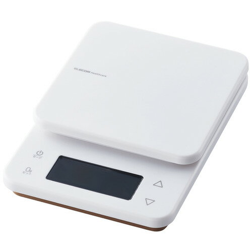 Kitchen Scales - 【2個セット】 エレコム HCS-KSA02WH カロリー計測機能付きキッチンスケール ホワイト HCSKSA02WH